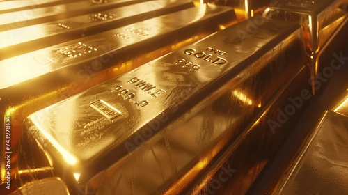 shiny gold bars stacked together. They're labeled "Gold 999"