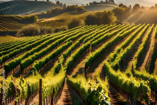 vineyard in the morning © canada