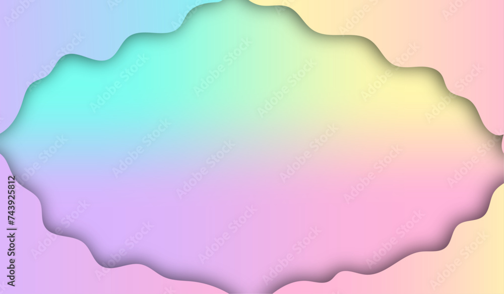 pastel abstract background The edges curve like moving waves.