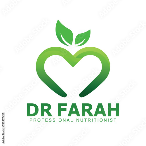 logo Health Nutrition, healthy food nutrition logo designs