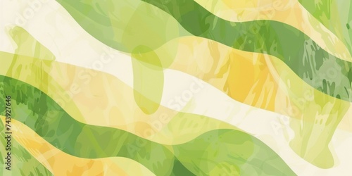 Vibrant abstract wavy pattern with green and yellow hues, perfect for conveying movement, energy, and natural dynamism.