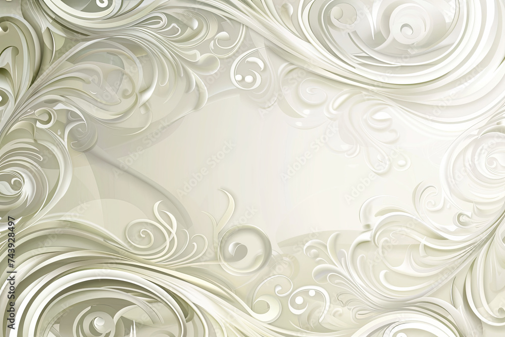Elegant wedding invitation/ anniversary background / frame design with swirls Elegant wedding invitation/ anniversary background / frame design with swirls