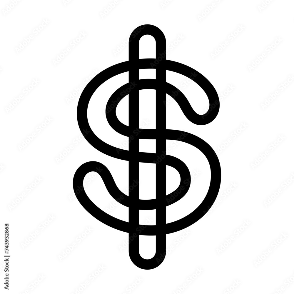Coin with dollar sign simple icon on white background. Vector illustration. Coin with dollar sign simple icon on white background. Vector illustration.