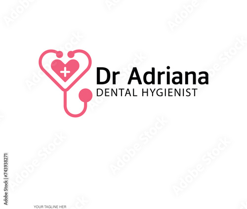 dental hygienist logo, Medical logo