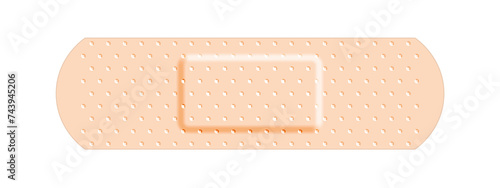 Beige adhesive bandage band aid, medical and healthcare. Png clipart isolated on transparent background