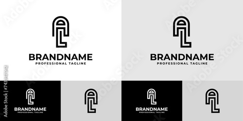 Modern Initials AL Logo, suitable for business with AL or LA initials
