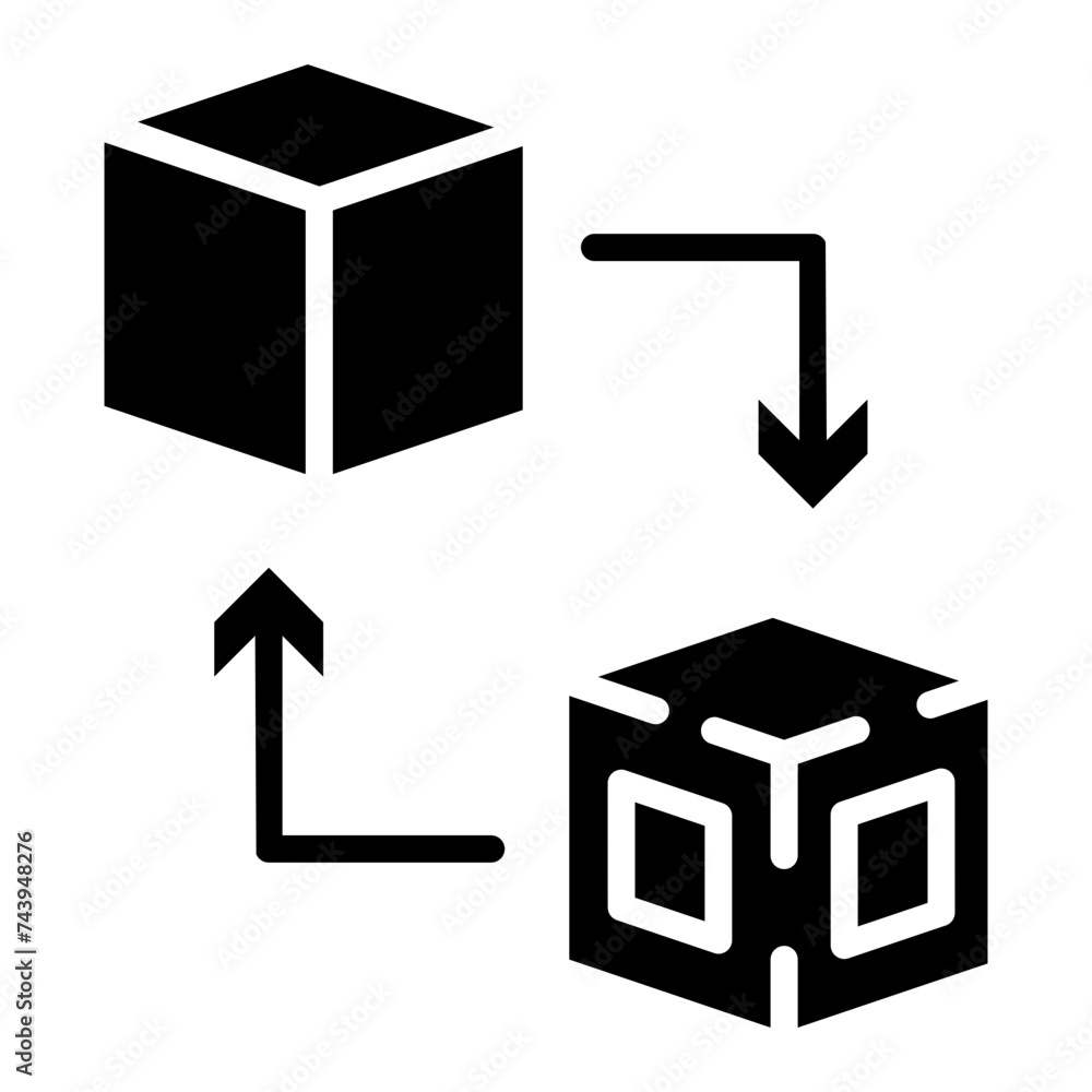 Digital Twin Icon Digital Twin Icon