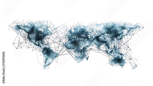 A network of interconnected nodes spanning the globe, symbolizing the seamless flow of information and ideas across borders and cultures. 