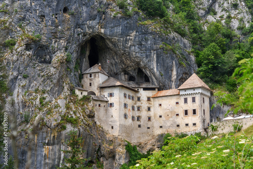 Quadro su tela Predjama, Slovenia - June 27, 2023: Predjama Castle in Slovenia, Europe