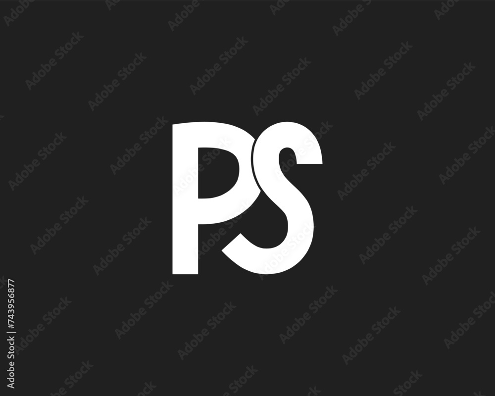 creative letter PS logo design vector template creative letter PS logo design vector template