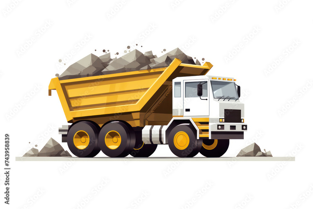 Industrial Equipment Truck: Heavy Machinery for Construction and Transportation
