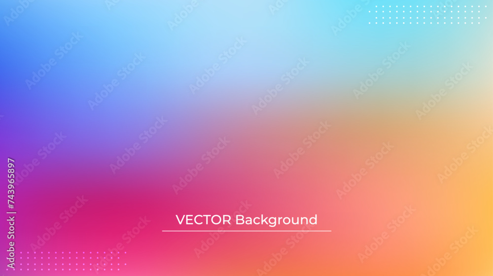 Smooth and blurry colorful gradient mesh background. Modern bright rainbow colors. Easy editable soft colored vector banner template. Premium quality Smooth and blurry colorful gradient mesh background. Modern bright rainbow colors. Easy editable soft colored vector banner template. Premium quality