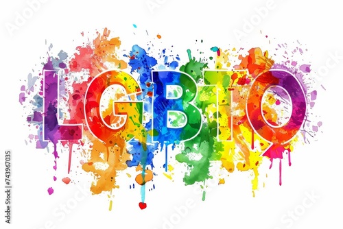 LGBTQ Pride lgbtq+ workplace. Rainbow unbowed colorful enticing diversity Flag. Gradient motley colored fearlessness LGBT rights parade festival lgbtia2 diverse gender illustration photo