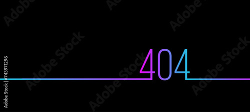 404 black neon gradient background