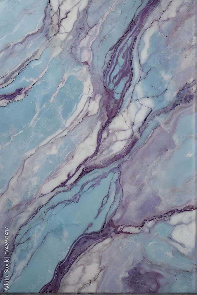Naklejka premium A pastel marble stone texture pattern in an array of blue and purple colors 