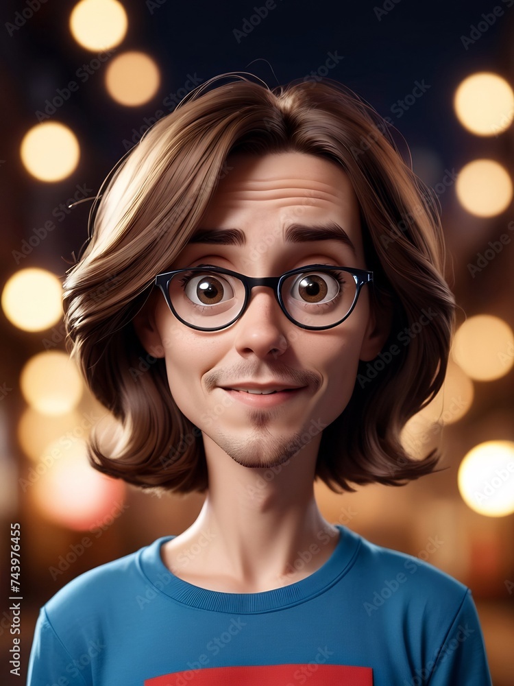 3d portrait cartoon caricature illustration, playful cartoon humorous portrait caricature, whimsical caricature 3d portrait cartoon caricature illustration, playful cartoon humorous portrait caricature, whimsical caricature