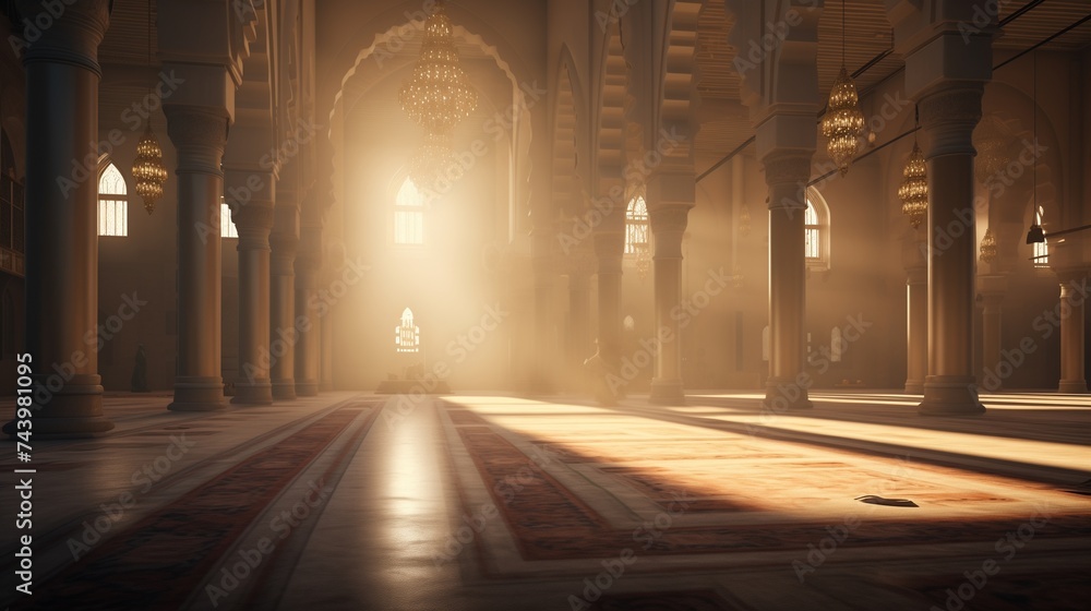 A dreamy Still life of Islamic church buildings A dreamy Still life of Islamic church buildings
