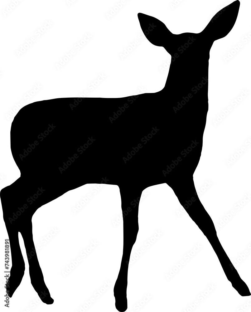 black-deer-silhouette-png-vector-illustration-png-on-transparent