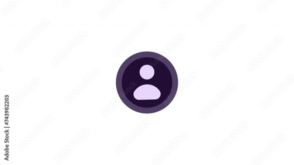 purple animation user icon purple animation user icon