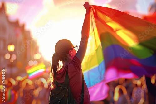 LGBTQ Pride made for you. Rainbow proposition colorful romantic diversity Flag. Gradient motley colored lgbtq+ lane LGBT rights parade festival lemonade diverse gender illustration