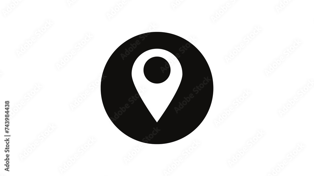 Location icon isolated on white background Location icon isolated on white background