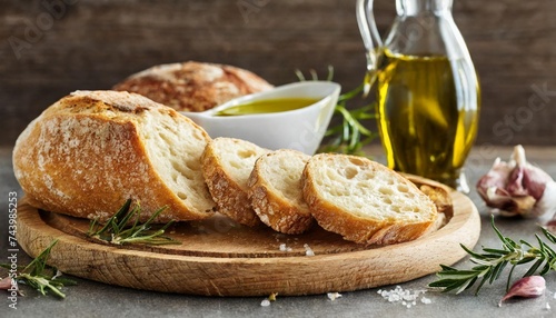 italian dry bread with olive oil