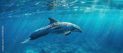 free swimming dolphin tener...