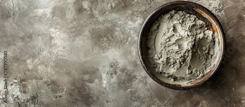 Blue gray bentonite clay in...