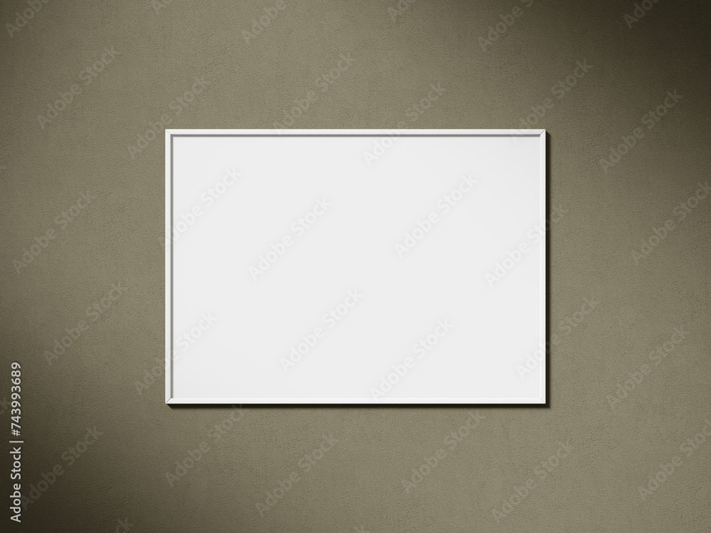 Blank picture frame mockup on brown wall. Brown living room design. View of interior with artwork mock up on wall. Blank picture frame mockup on brown wall. Brown living room design. View of interior with artwork mock up on wall.