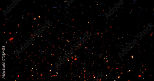  Fire Particle Ember stock image 