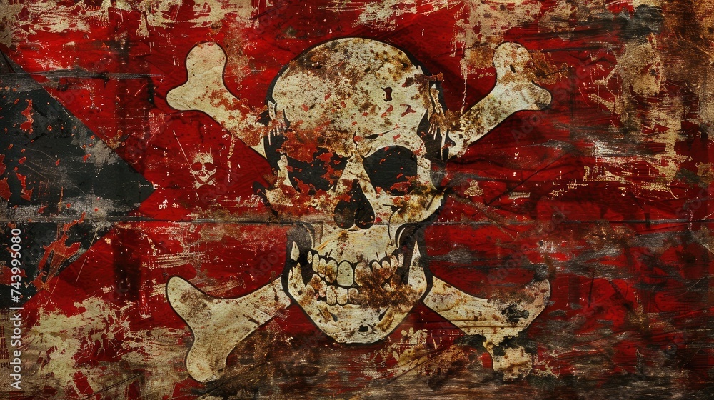 iconic Pirate flag, the symbol of maritime rebellion and seafaring ...