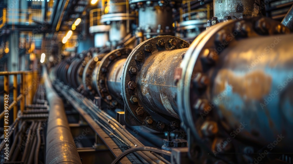 close-up of coal industry facilities, revealing intricate machinery details and energy production. close-up of coal industry facilities, revealing intricate machinery details and energy production.