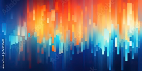 Pixelated abstract colorful background  in the style of atmospheric color washes geometric square rectangles scene