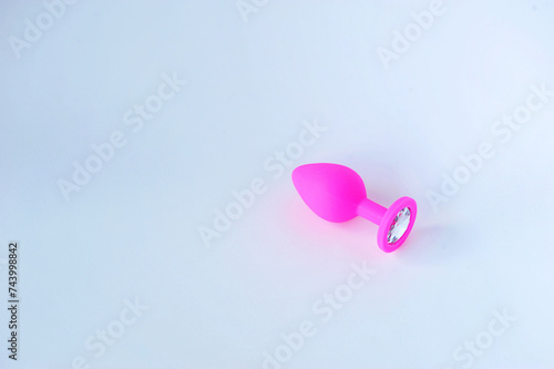 acessório de sexshop  toque vibrador rosa de prazer  photo