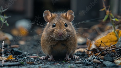 Amidst the wild meadow  a packrat scurries along with its muroidea kin  while a solitary grasshopper mouse and a curious dormouse peer out from their ground homes  showcasing the diverse and captivat