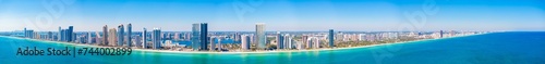 Aerial drone panorama Sunny Isles Beach FL 2024