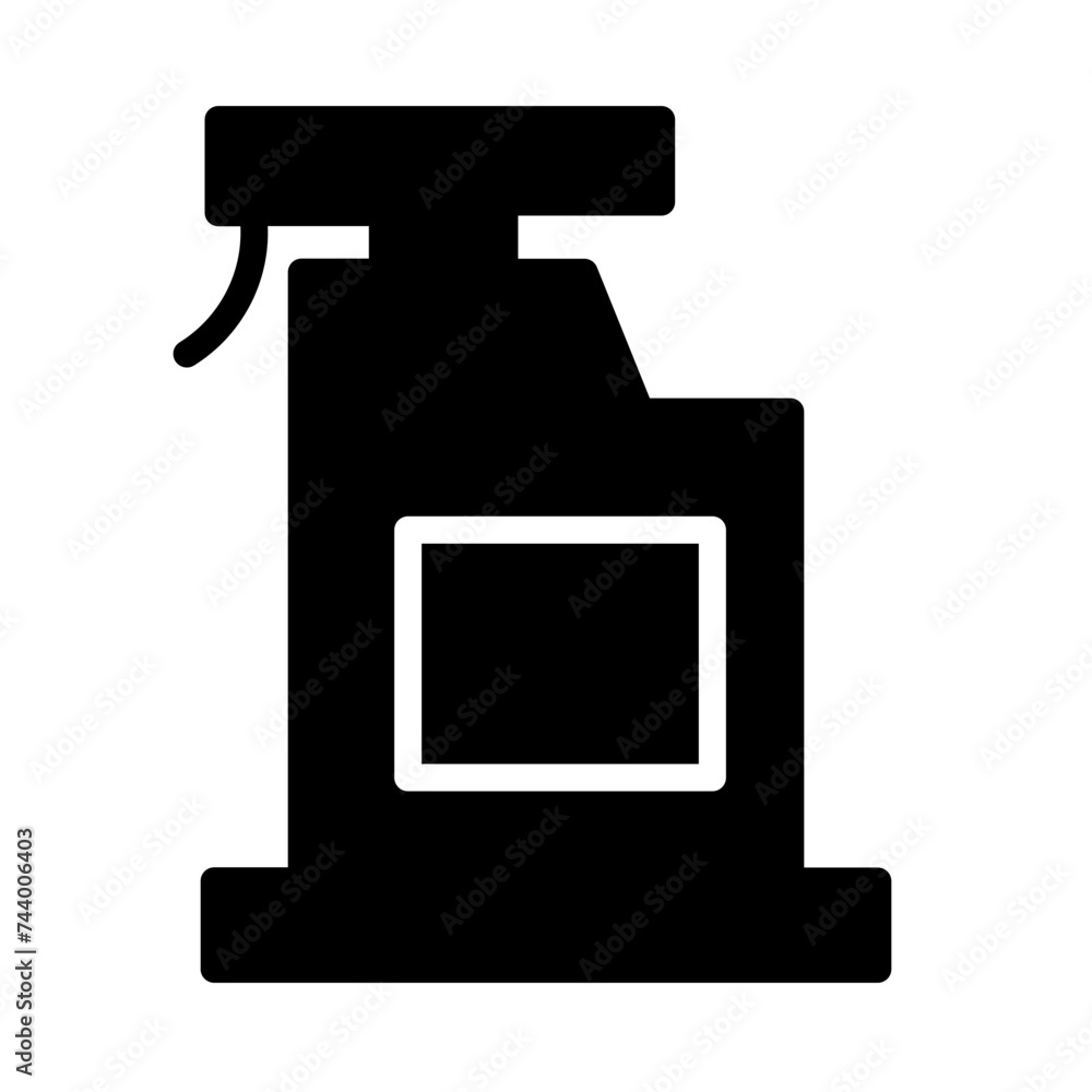 Detergent Product Spray Glyph Icon Detergent Product Spray Glyph Icon