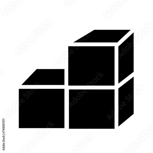 Cubes Form Factor Glyph Icon