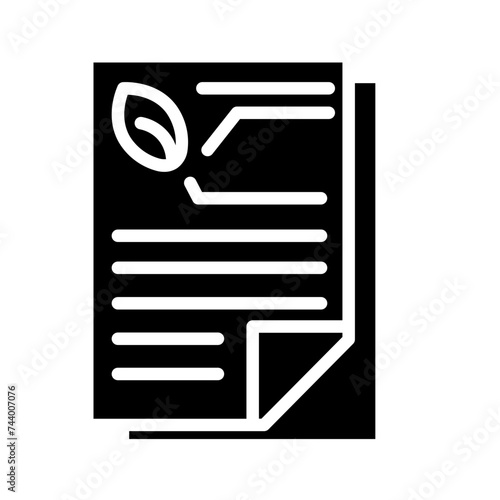 Documents Genetic Plant Glyph Icon