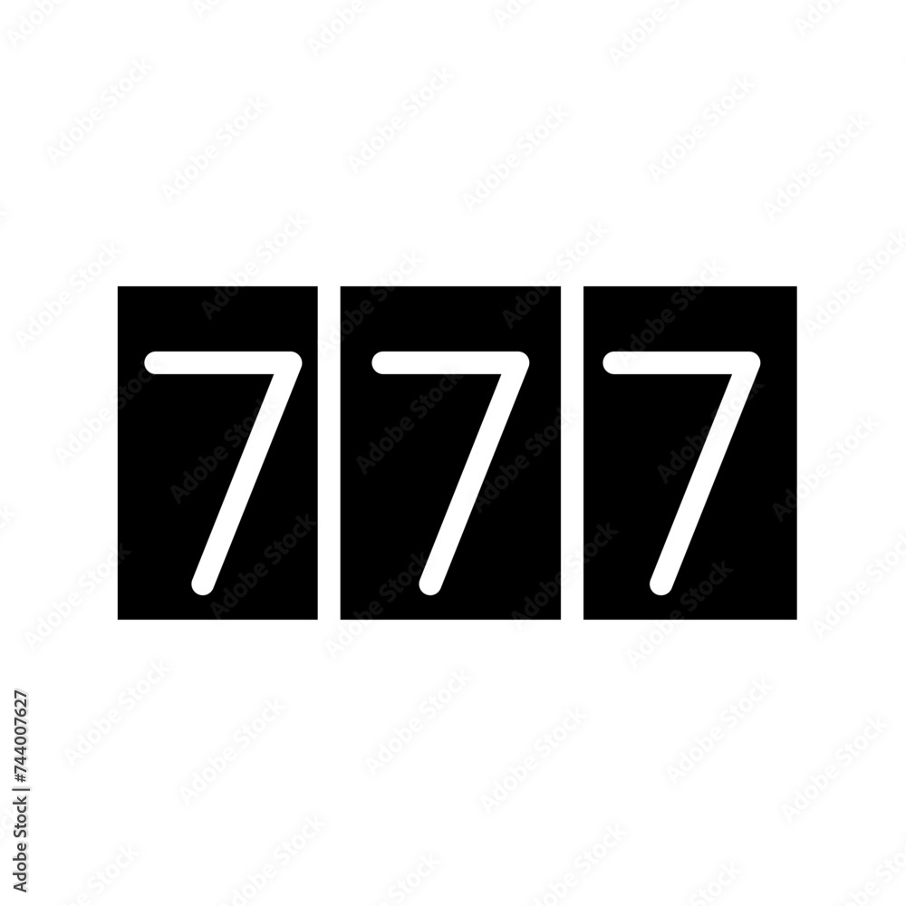 Game Jackpot Machine Glyph Icon Game Jackpot Machine Glyph Icon