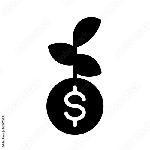 Growth Lucky Risk Glyph Icon