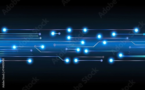 abstract glowing and neon lines futuristic electronic modern technology background for network big data