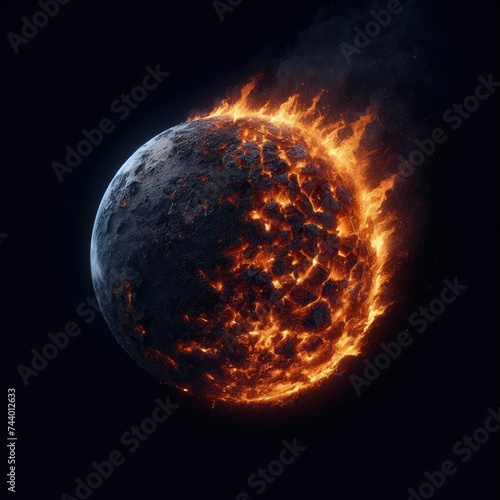 planet in fire