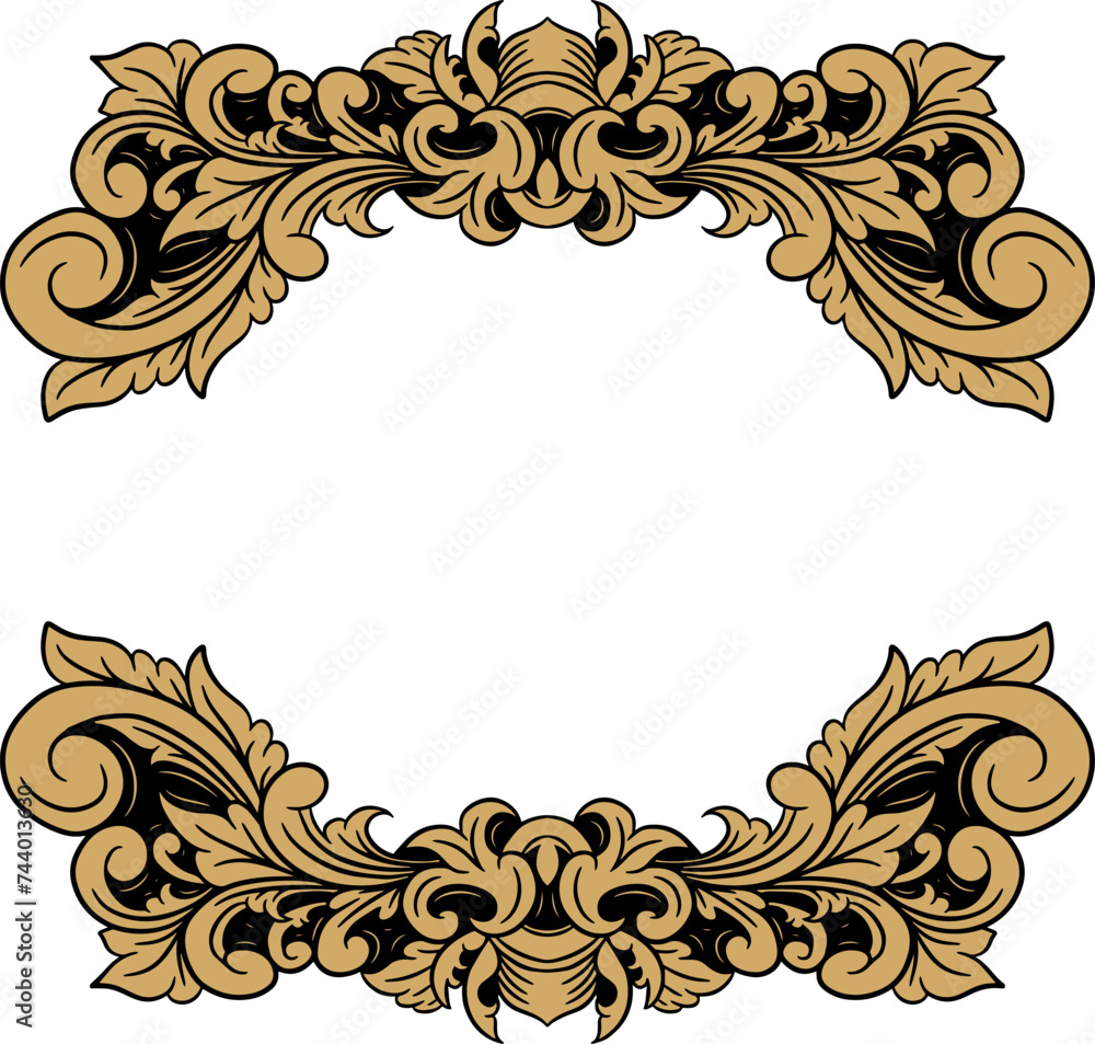 Fototapeta premium Vector Luxury ornament floral vector Illustration