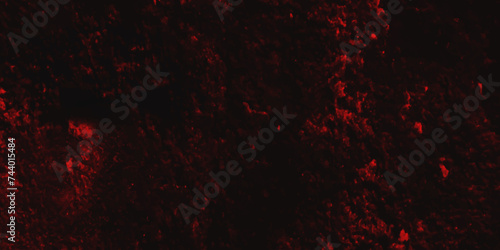 Abstract  red marble on black background. Dark grunge textured red concrete wall background. gray and red granite tiles floor on red background. gloomy black and red colors background for design.