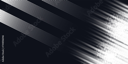 Dots halftone white and blue color pattern gradient grunge texture background.