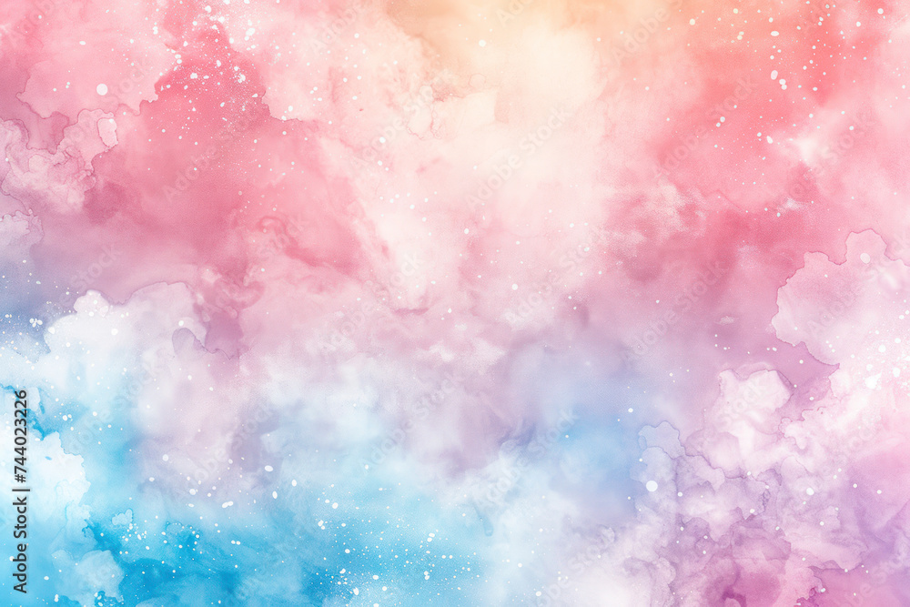 Fototapeta premium Watercolor background with soft pastel tones, creating a dreamy and artistic atmosphere.