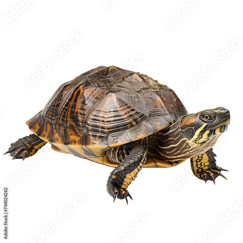 turtle isolated on a transparent background, perfect for versatile design applications.