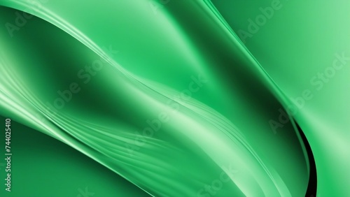 abstract green background An abstract vector illustration of a light green background with smooth wavy lines. 