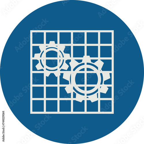 OBLIGATION SIGN PICTOGRAM, INSTALL OR CHECK GUARD ISO 7010 – M027, VECTOR